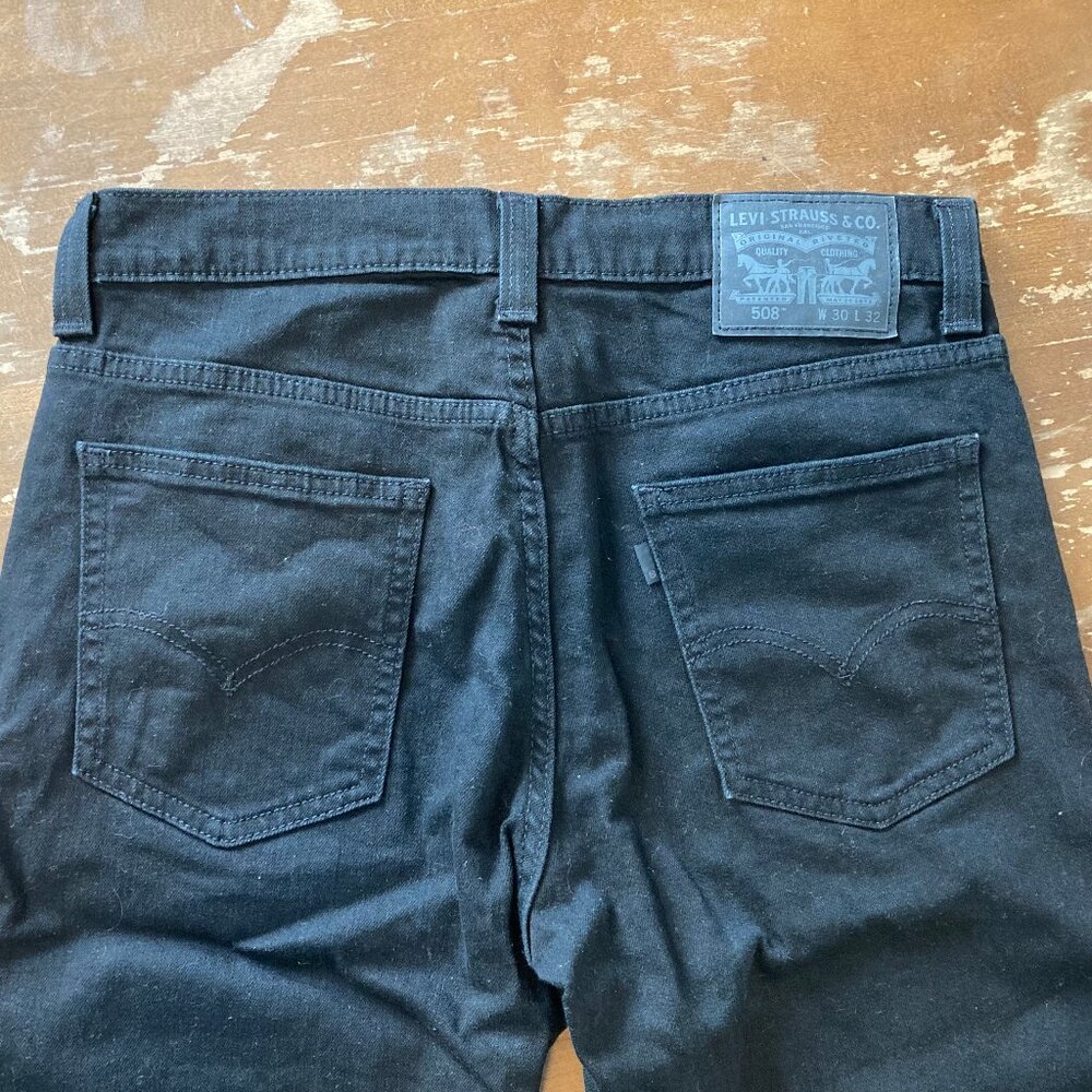 Levi's 508 Men's Black Jeans 30x32